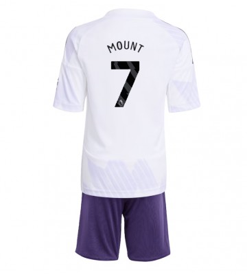 Manchester United Mason Mount #7 Replika Babytøj Udebanesæt Børn 2025-26 Kortærmet (+ Korte bukser)